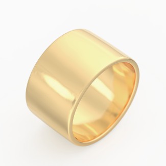 Classic Cigar Band Ring With Polished Finish
