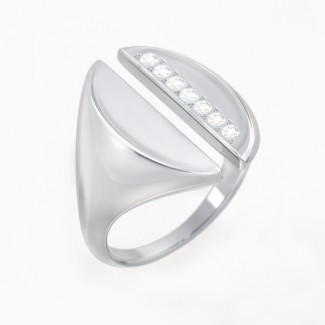 Open Shank Statement Ring with Accents
