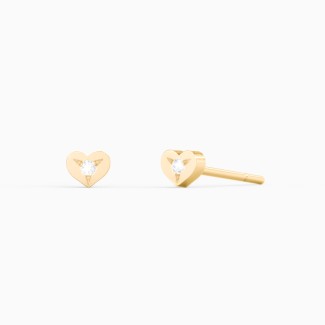 Scosha X Heart Stud Earrings