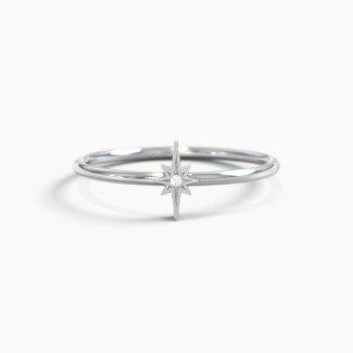 Scosha X Dainty Starburst Ring with Accent